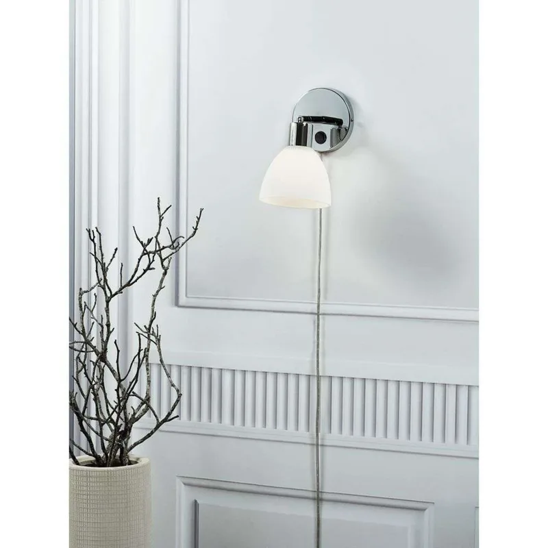 Ray Wandlamp Chrome - Nordlux - Woonkamer - Glas de Nordlux – photo du produit