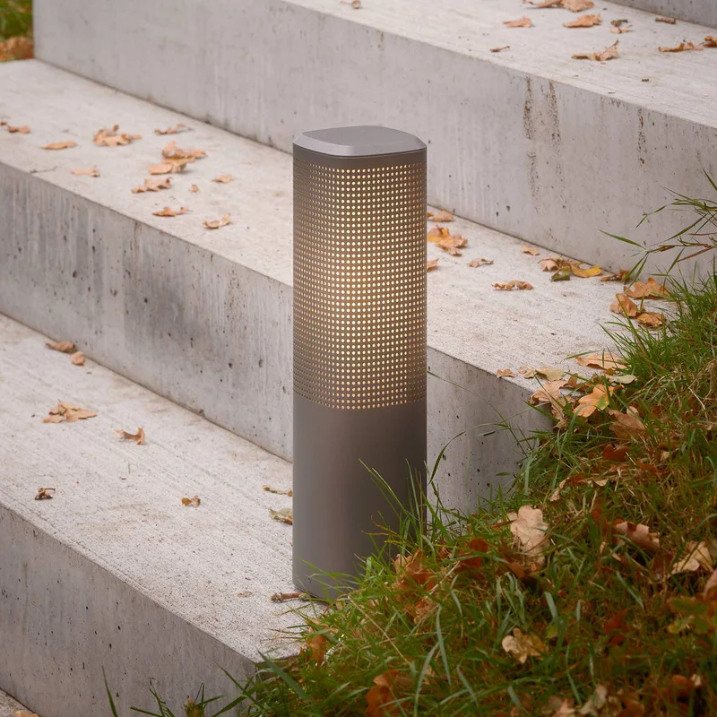 Sokkellamp Sidara 45 Seaside, aluminium, IP44, E27 by Nordlux in Antraciet – product photo