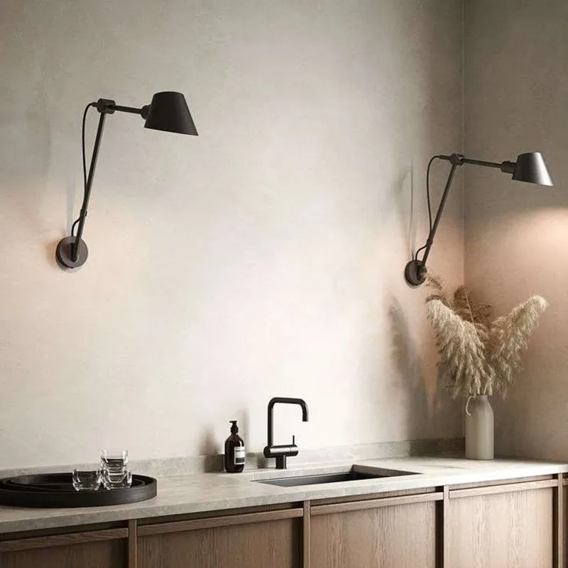 Stay Long Wandlamp Zwart - DFTP DFTP by Nordlux - Woonkamer - Aluminium van Nordlux – productfoto