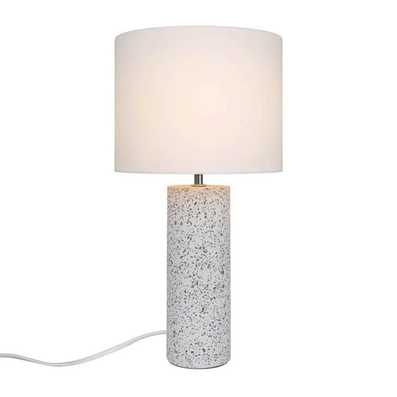 Tafellamp Antiga, hoogte 50 cm, stof/steen by Nordlux in Wit – product photo