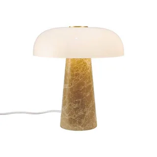 Tafellamp Glossy, beige/wit, hoogte 24 cm, marmer/glas by Nordlux in Beige, White – product photo 2 of 5
