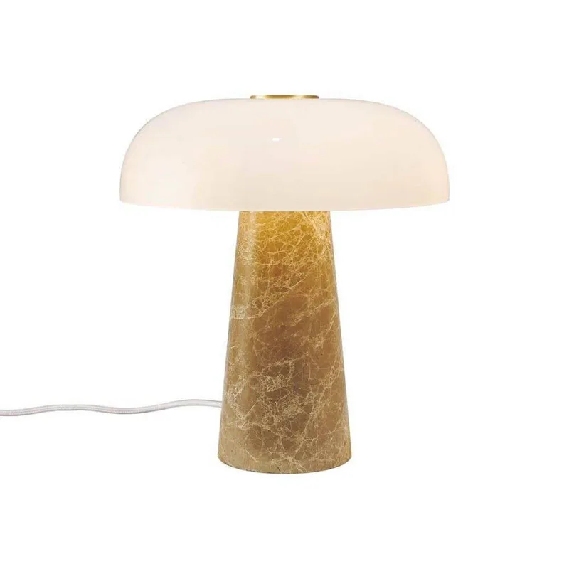 Tafellamp Glossy, beige/wit, hoogte 24 cm, marmer/glas by Nordlux in Beige, White – product photo 2 of 5
