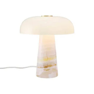 Tafellamp Glossy, roze/wit, hoogte 24 cm, marmer/glas by Nordlux in Pink, White – product photo 1 of 5