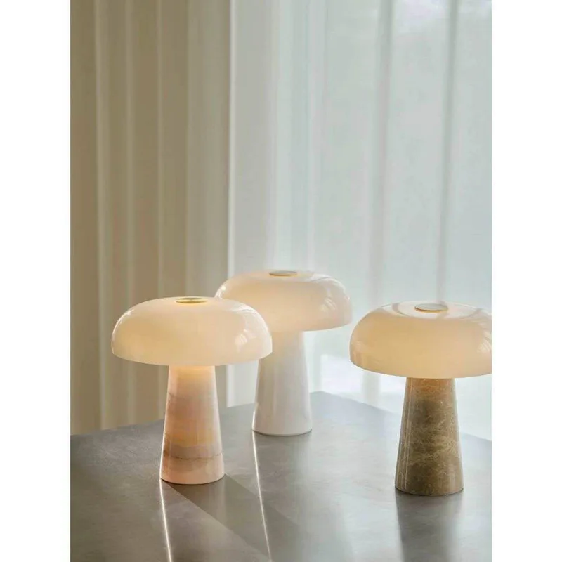 Tafellamp Glossy, roze/wit, hoogte 24 cm, marmer/glas by Nordlux in Pink, White – product photo 5 of 5