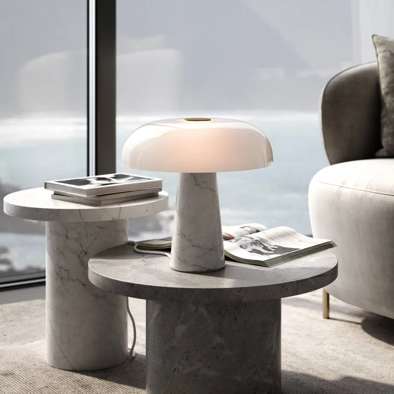 Tafellamp Glossy, wit/opaalwit by Nordlux in White, Opaalwit – product photo 1 of 4