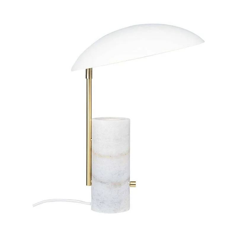 Tafellamp Mademoiselles, marmer-lamphouder, wit by Nordlux in White, Brass – product photo 2 of 2