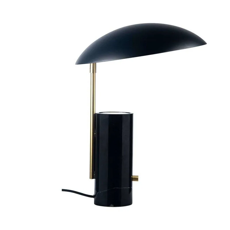 Tafellamp Mademoiselles, marmer-lamphouder, zwart von Nordlux in Schwarz, Messing – Produktfoto 2 von 2