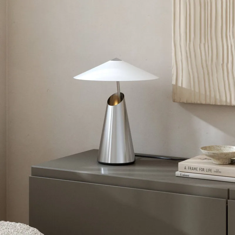 Taido tafellamp van metaal, chroom by Nordlux in Chrome, Black – product photo