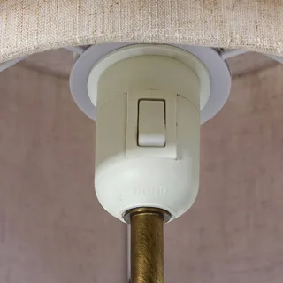Takai-wandlamp met een textielkap met twee lagen by Nordlux in Beige, Gebronsd messing – product photo 5 of 5