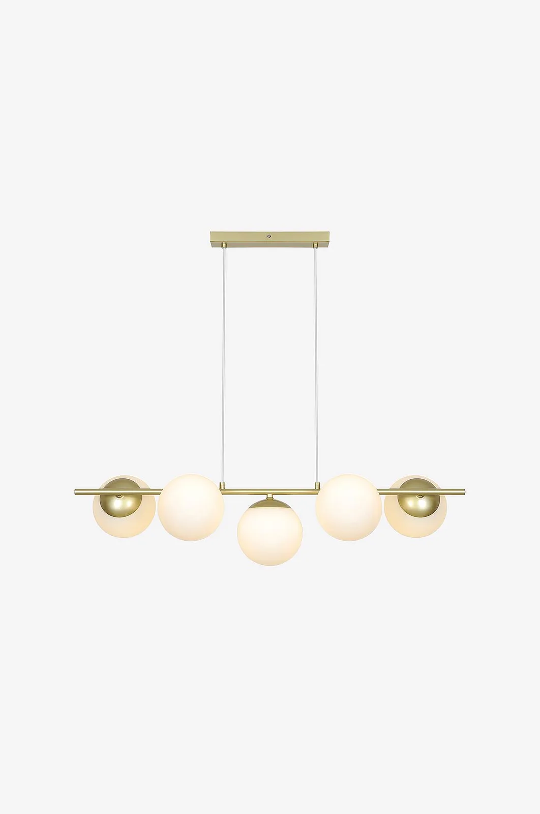Taklampa Lilly 5-spot - Takpendlar - Från Homeroom by Nordlux in Mässing – product photo