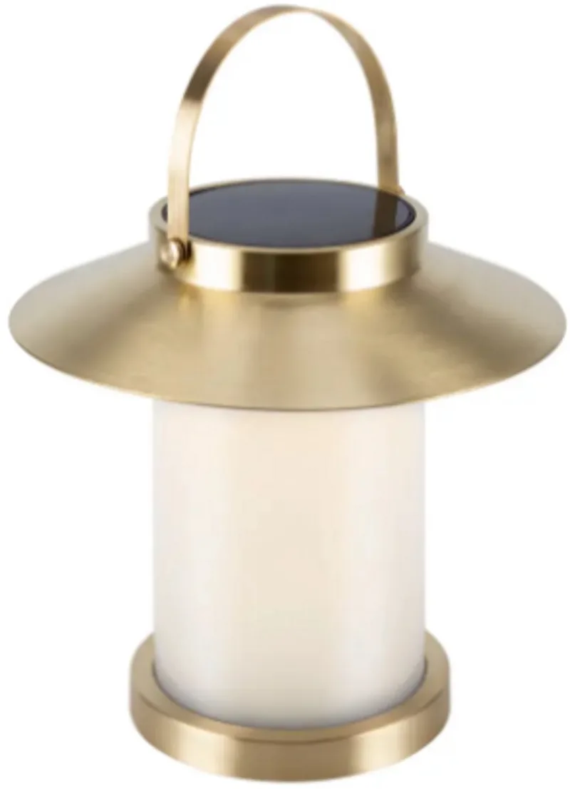 Temple Tafellamp - Buiten - Solar - Ø 31cm - Warm Wit licht van Nordlux in Messing – productfoto