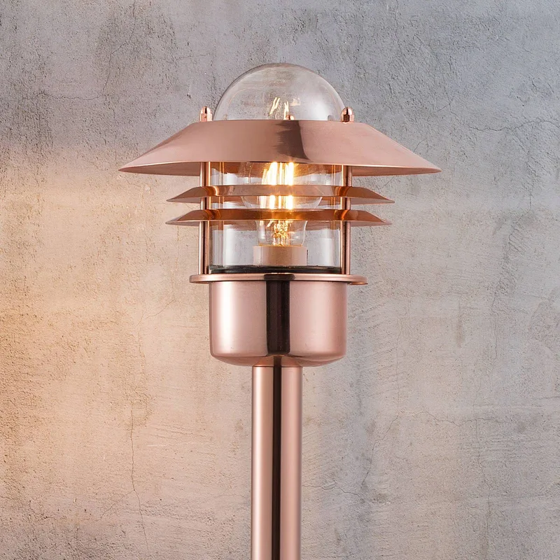 Tuinpadverlichting Blokhus in koper van Nordlux in Koper, helder – productfoto
