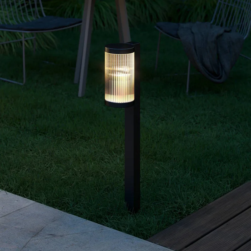 Tuinpadverlichting Coupar Garden van aluminium, zwart van Nordlux in Zwart, transparant – productfoto