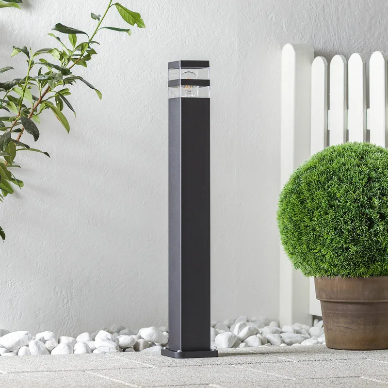 Tuinpadverlichting Elm in hoekig design van Nordlux in Zwart – productfoto