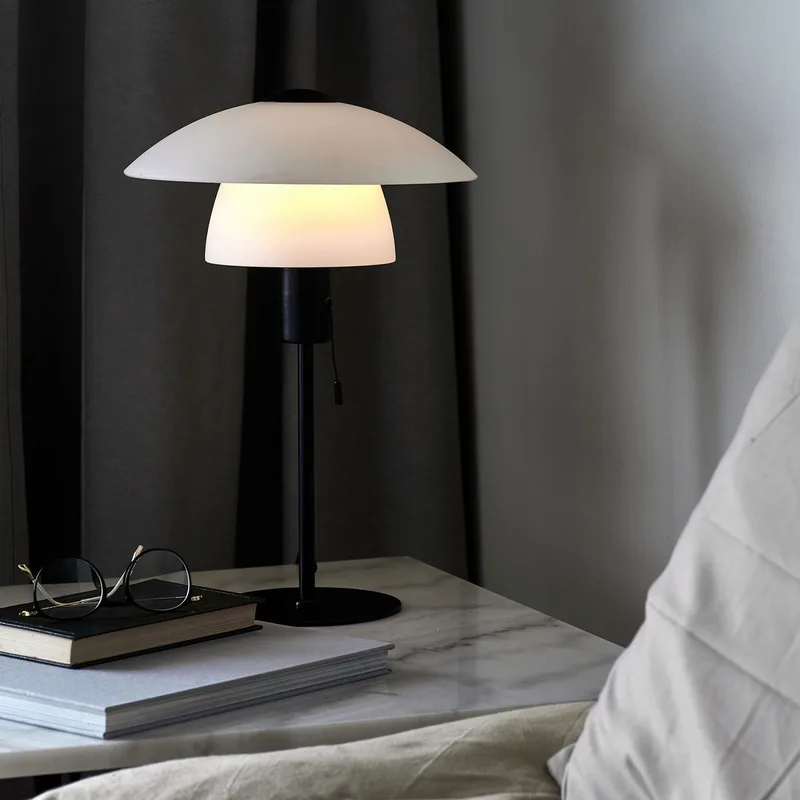 Verona Taffellamp Opal - Nordlux - Woonkamer - Modern - Metaal - Met lampenkap by Nordlux – product photo