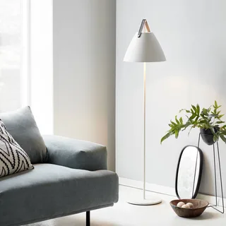 Vloerlamp Strap van metaal met leren band van Nordlux in Wit – productfoto 5 van 5