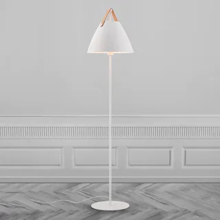Vloerlamp Strap van metaal met leren band van Nordlux in Wit – productfoto 3 van 5