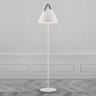 Vloerlamp Strap van metaal met leren band van Nordlux in Wit – productfoto 4 van 5