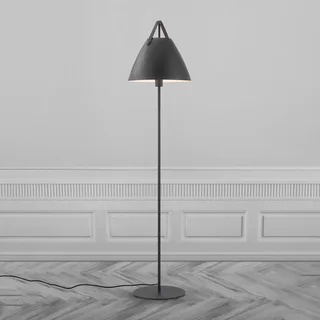 Vloerlamp Strap van metaal met leren band van Nordlux in Zwart – productfoto 4 van 4