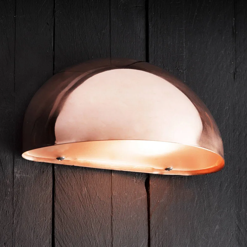 Wandlamp Bergen, halfrond van Nordlux in Koper – productfoto