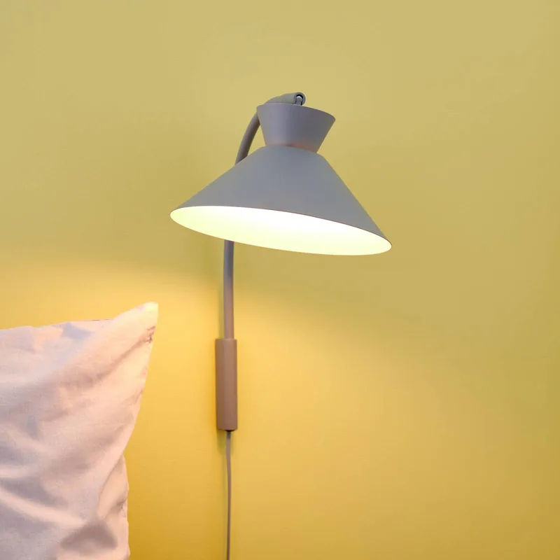 Wandlamp Dial met stekker by Nordlux in Grijs – product photo