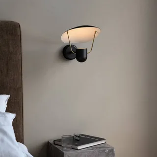 Wandlamp Fabiola met schakelaar, zwart by Nordlux in Black, White – product photo 1 of 2
