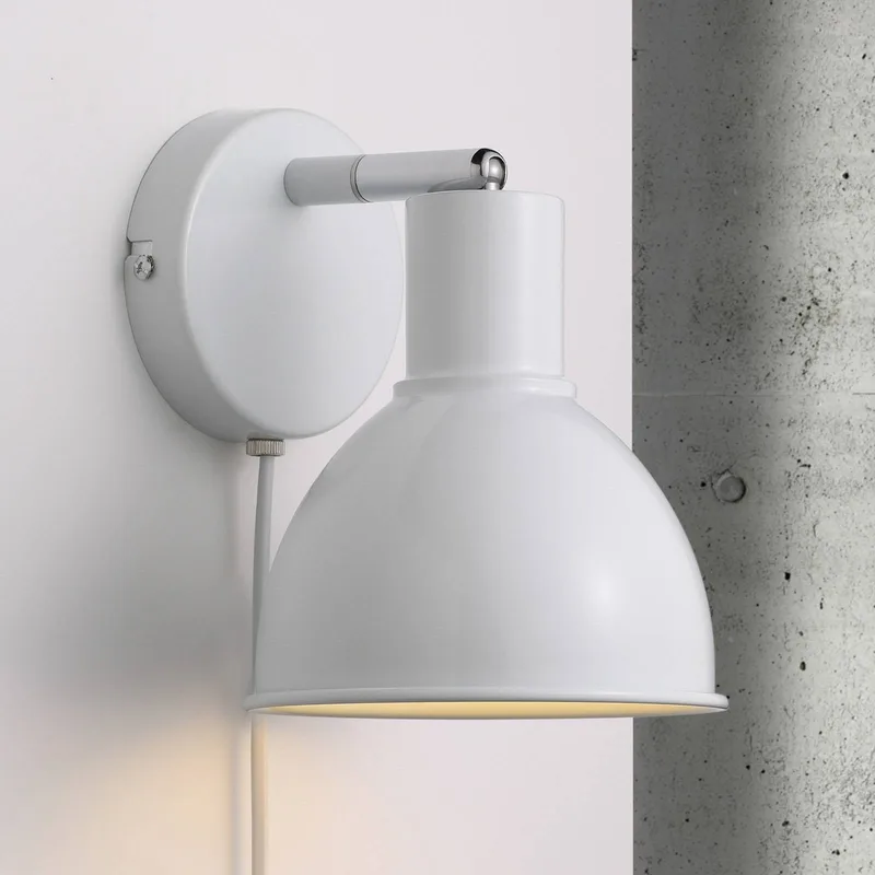 Wandlamp Pop Wall, wit by Nordlux in Chroom – product photo