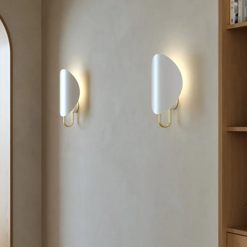 Wandlamp Spargo, indirect licht, wit/goud by Nordlux in White, Brass – product photo 1 of 2
