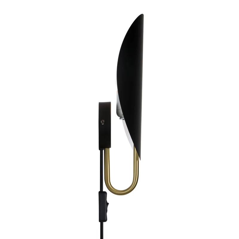 Wandlamp Spargo, indirect licht, zwart/goud by Nordlux in Black, Brass – product photo 2 of 2