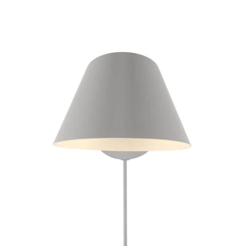 Wandlamp Stay Short met stekker, grijs de Nordlux en Gris, Blanc – photo du produit 1 sur 3