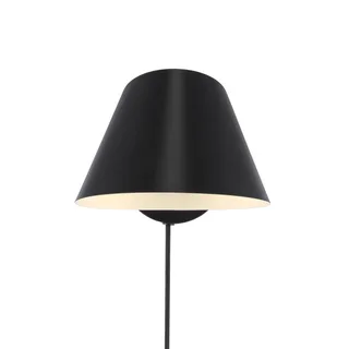 Wandlamp Stay Short met stekker, zwart by Nordlux in Black, White – product photo 1 of 3