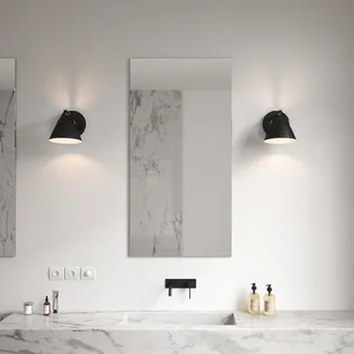 Wandlamp Strap met leren riem, zwart by Nordlux in Black, Chrome – product photo 3 of 4