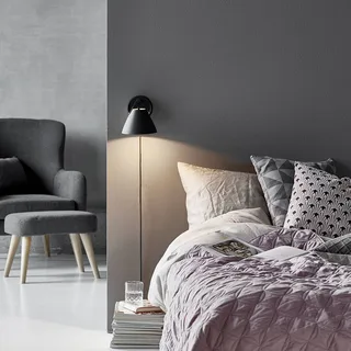 Wandlamp Strap met leren riem, zwart by Nordlux in Black, Chrome – product photo 4 of 4