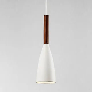 Witte metalen hanglamp Pure von Nordlux in Weiß, Walnoot – Produktfoto 1 von 4