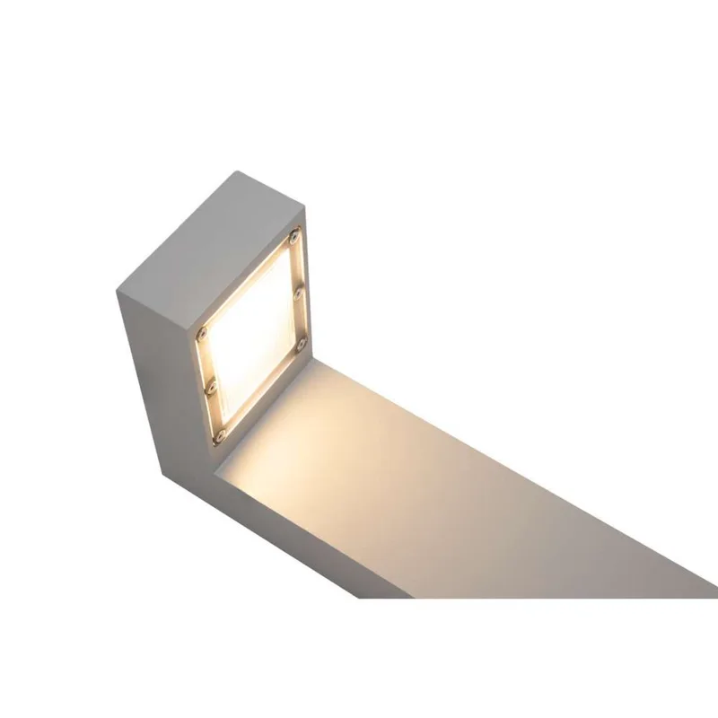 Asker asymmetrische LED tuinpadverlichting, 55 cm, aluminium by Norlys – product photo