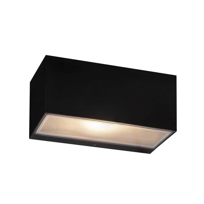 Asker Big Down LED Buiten Wandlamp Zwart van Norlys – productfoto