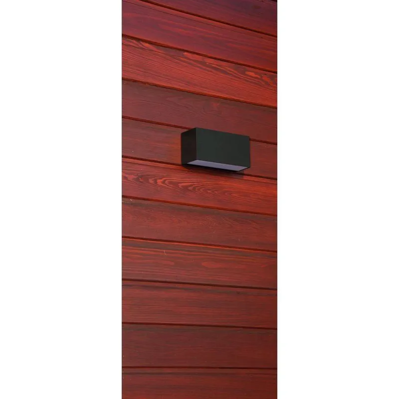 Asker Down Buiten Wandlamp L22,5 Zwart by Norlys – product photo