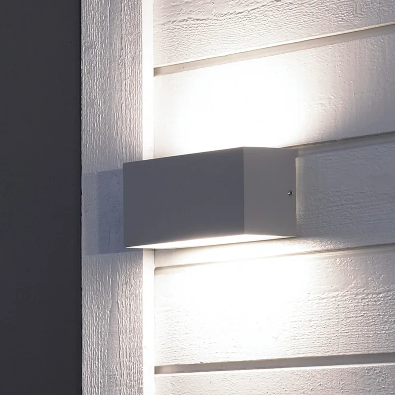 Asker Down LED Buiten Wandlamp L21,5 Verzinkt by Norlys – product photo