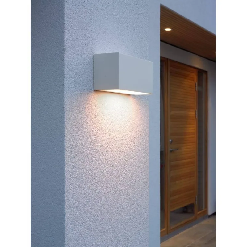 Asker LED-Außenwandleuchte 23 cm Weiß Down von Norlys – Produktfoto