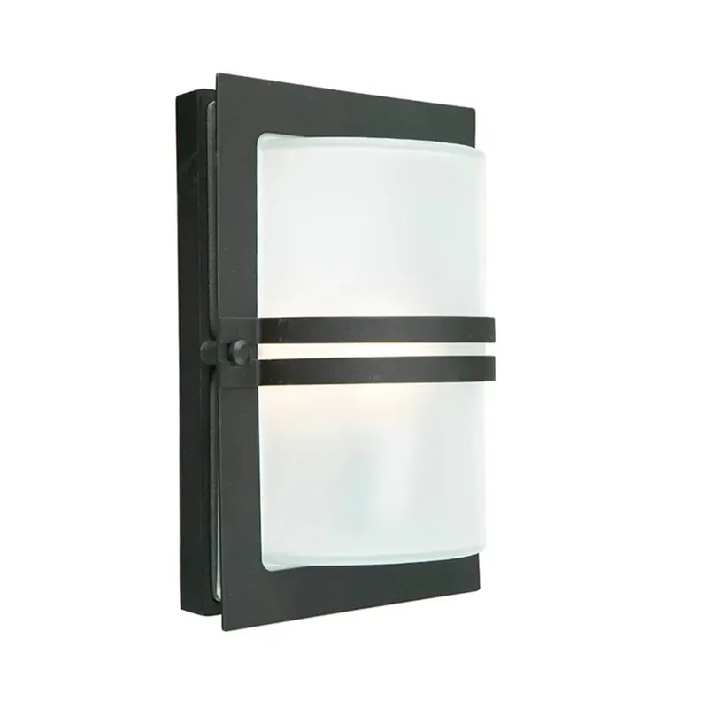 Basel LED Buiten Wandlamp Matot Zwart by Norlys – product photo
