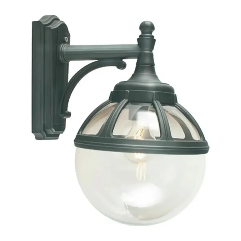 Bologna Down Buiten Wandlamp Helder/Zwart de Norlys – photo du produit