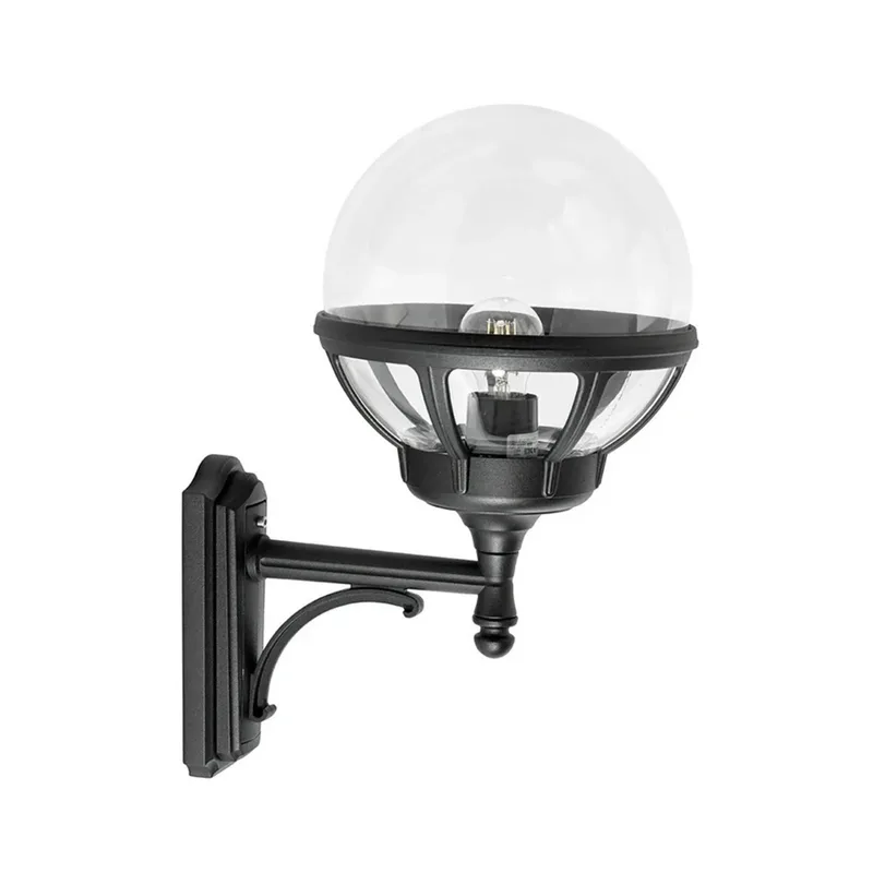 Bologna Up buitenwandlamp helder/zwart de Norlys – photo du produit