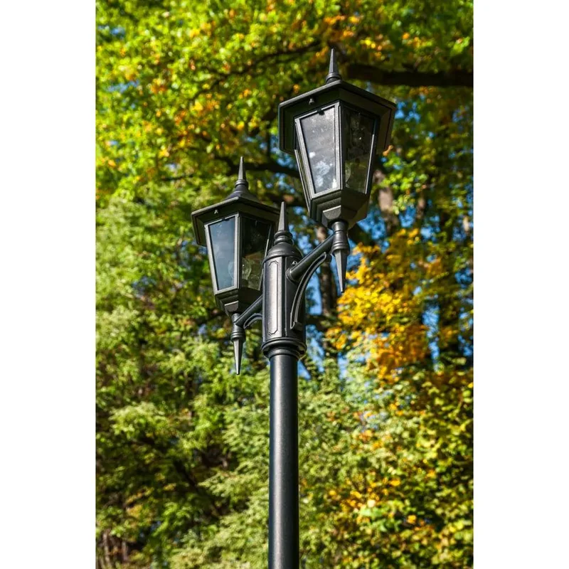 Modena 2 Buiten Park Lamp Breed Zwart by Norlys – product photo