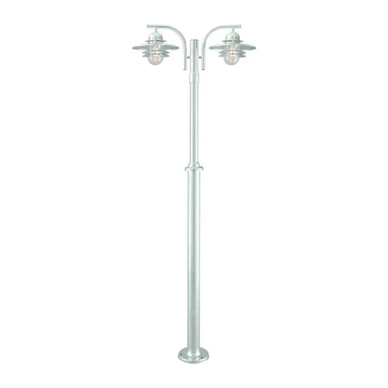 Oslo 2 Buiten Park Lamp Verzinkt de Norlys – photo du produit