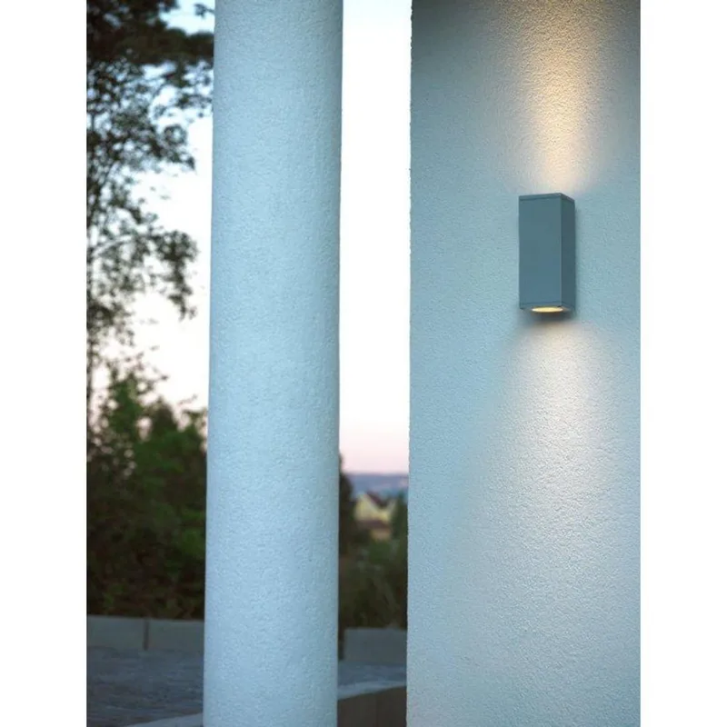 Sandvik Up/Down Buiten Wandlamp LED White van Norlys – productfoto
