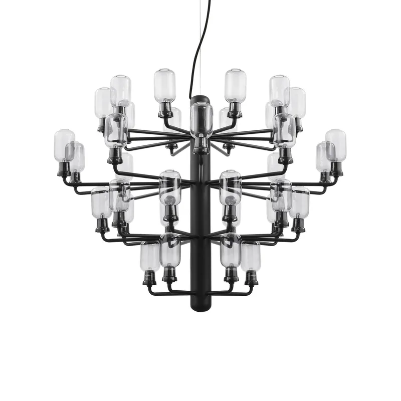 Amp Kronleuchter Black, large by Normann Copenhagen – product photo