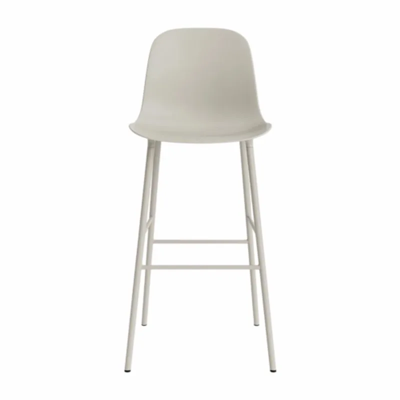 Barstoel Normann Copenhagen Form Bar Chair 75 cm Steel Light Grey by Normann Copenhagen in Grijs – product photo