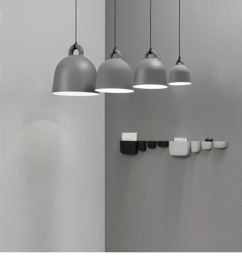 Bell Hanglamp Medium Gray - Normann Copenhagen - Woonkamer - Aluminium de Normann Copenhagen – photo du produit