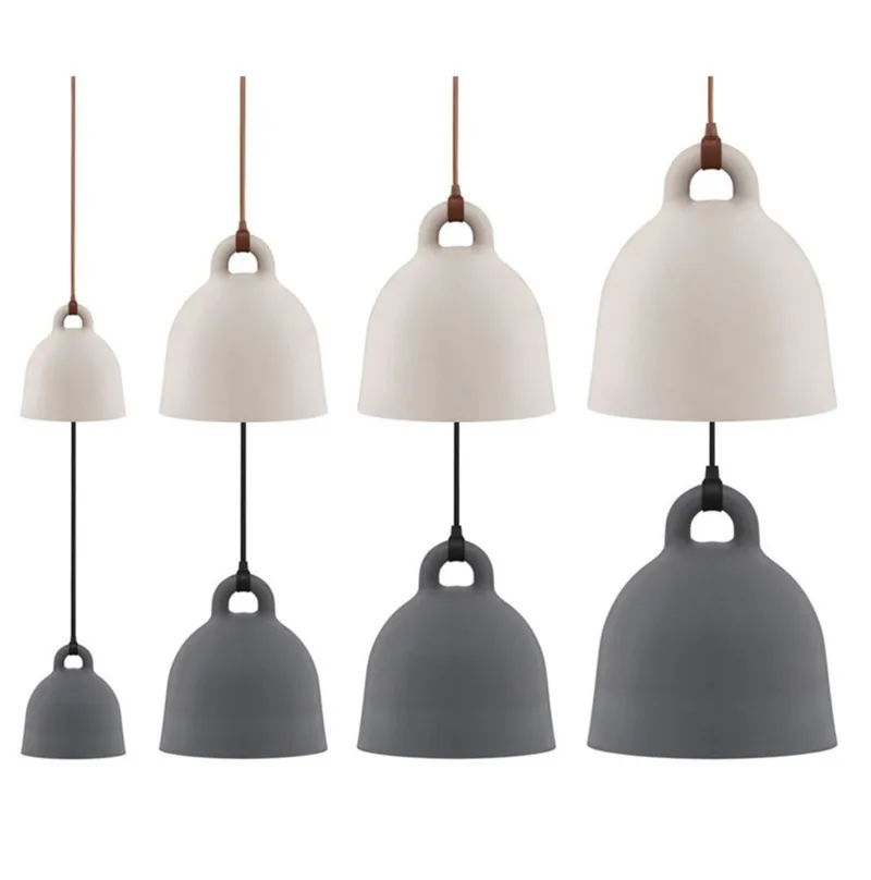 Bell Hanglamp Small Sand - Normann Copenhagen - Woonkamer - Aluminium by Normann Copenhagen – product photo