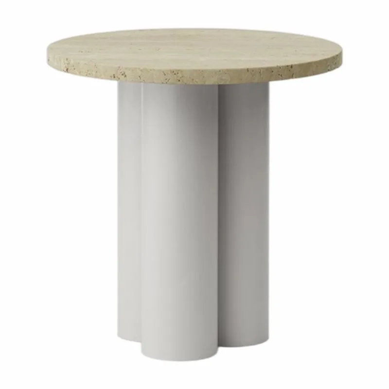 Bijzettafel Normann Copenhagen Dit Table Sand Travertine Light de Normann Copenhagen en Beige – photo du produit